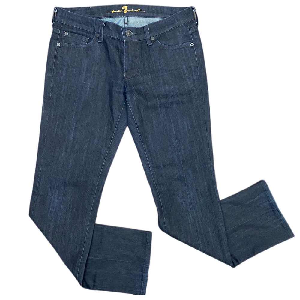 7 For All Mankind Straight Jeans Size 28 Dark Wash
